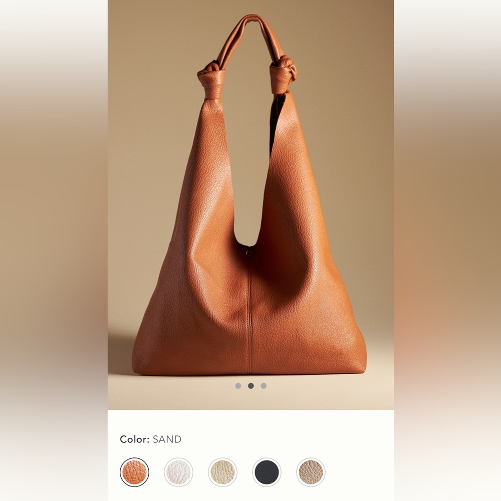 Anthropologie Love Knot slouchy bag